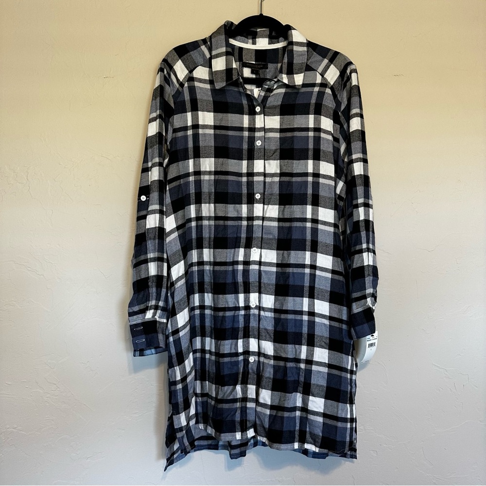 Donna Karan Button Down Sleep Shirt
